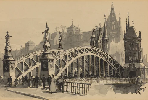 Brooksbrucke by Fritz Stoltenberg, portfolio, 1893