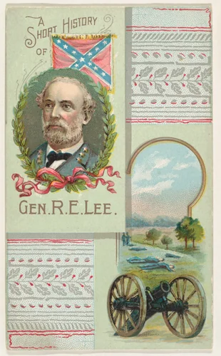 A Short History of General R. E. Lee, from the Histories of Generals series (N114) issued by W. Duke, Sons & Co. to promote Honest Long Cut Smoking and Chewing Tobacco by W. Duke, Sons & Co., print, 1888