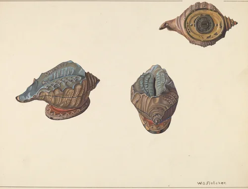 "Shell Out" Bank by William O. Fletcher, index of american design, 1938