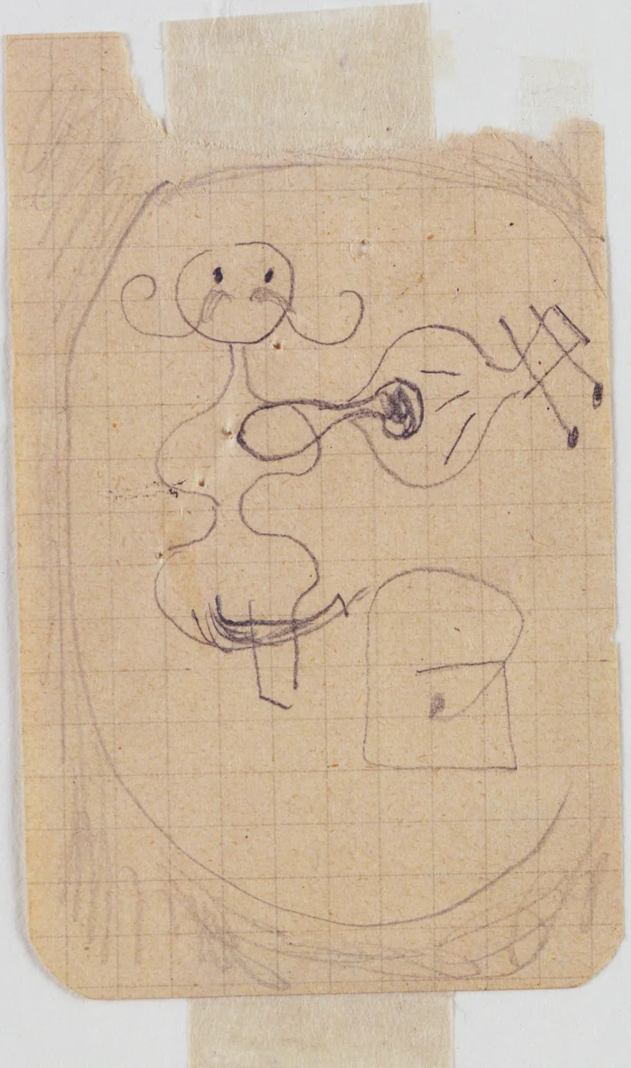 Study for Dutch Interior (I) by Joan Miró, drawing, 1928