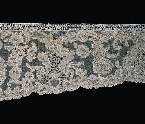 Border by France Valenciennes, textile, 1750-1759