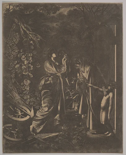 Ceres Seeking Her Daughter or Ceres and Stillio by Wenceslaus Hollar, print, 1646