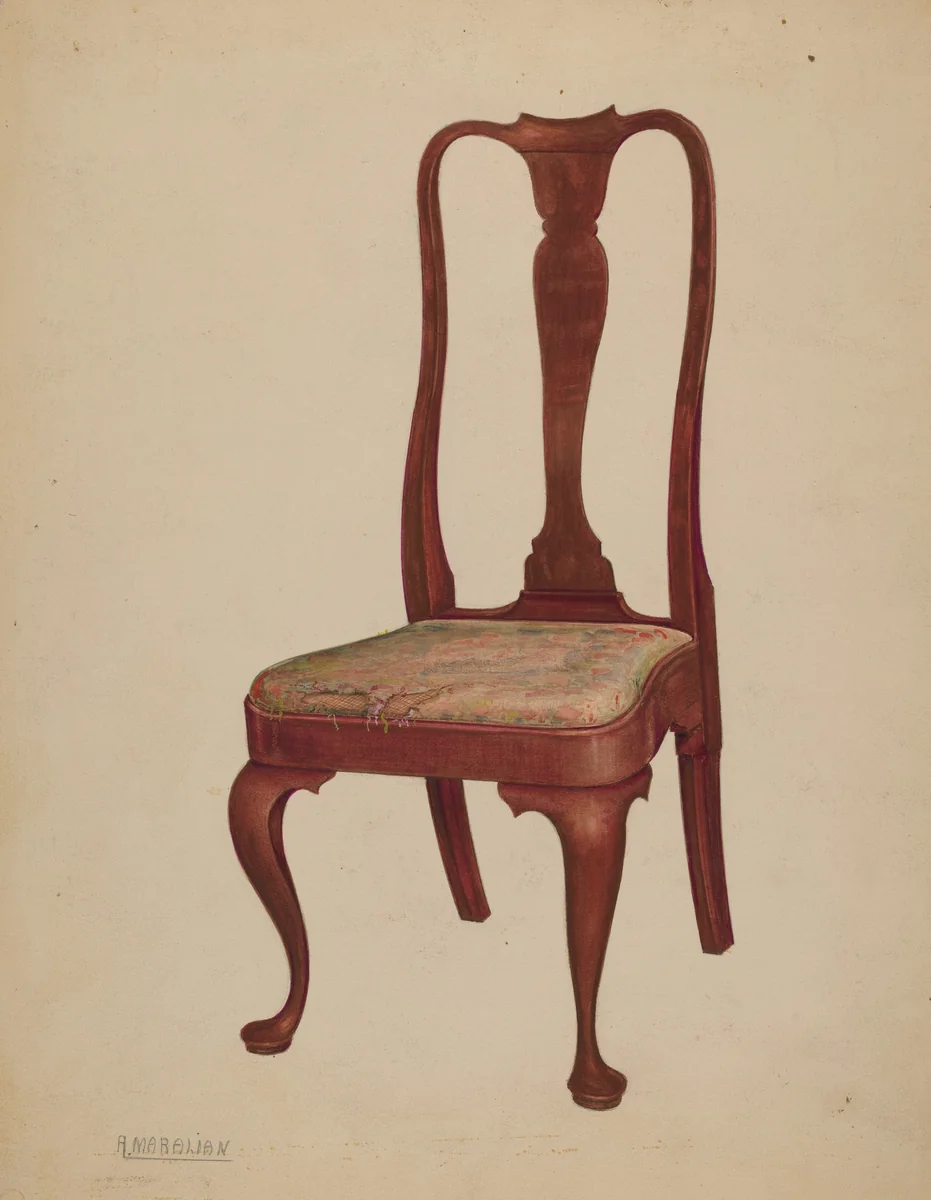 Chair by Arsen Maralian, index of american design, 1937