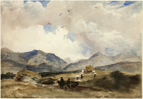In Wales between Bangor and Capel Curig by Peter de Wint, other, 1830-1839