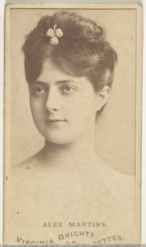 Alex Martins, from the Actors and Actresses series (N45, Type 1) for Virginia Brights Cigarettes by Allen & Ginter, photograph, 1885-1891