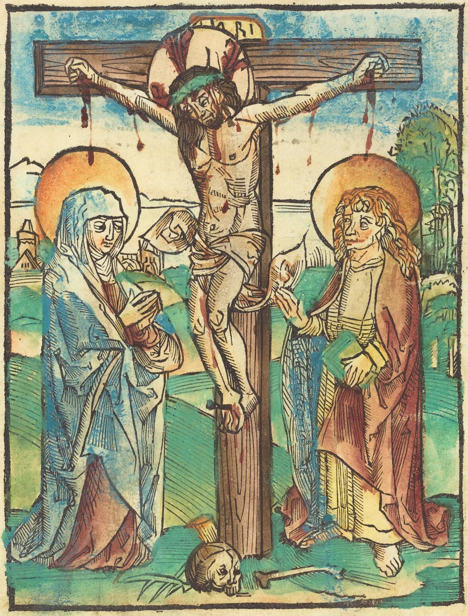 Christ on the Cross by German 15th Century, print, 1500
