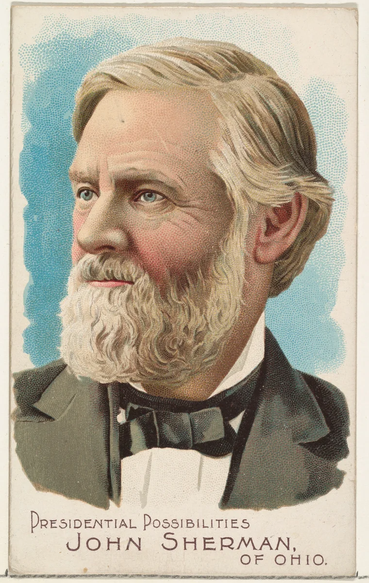 John Sherman of Ohio, from the Presidential Possibilities series (N124) issued by Duke Sons & Co. to promote Honest Long Cut Tobacco by W. Duke, Sons & Co., print, 1888
