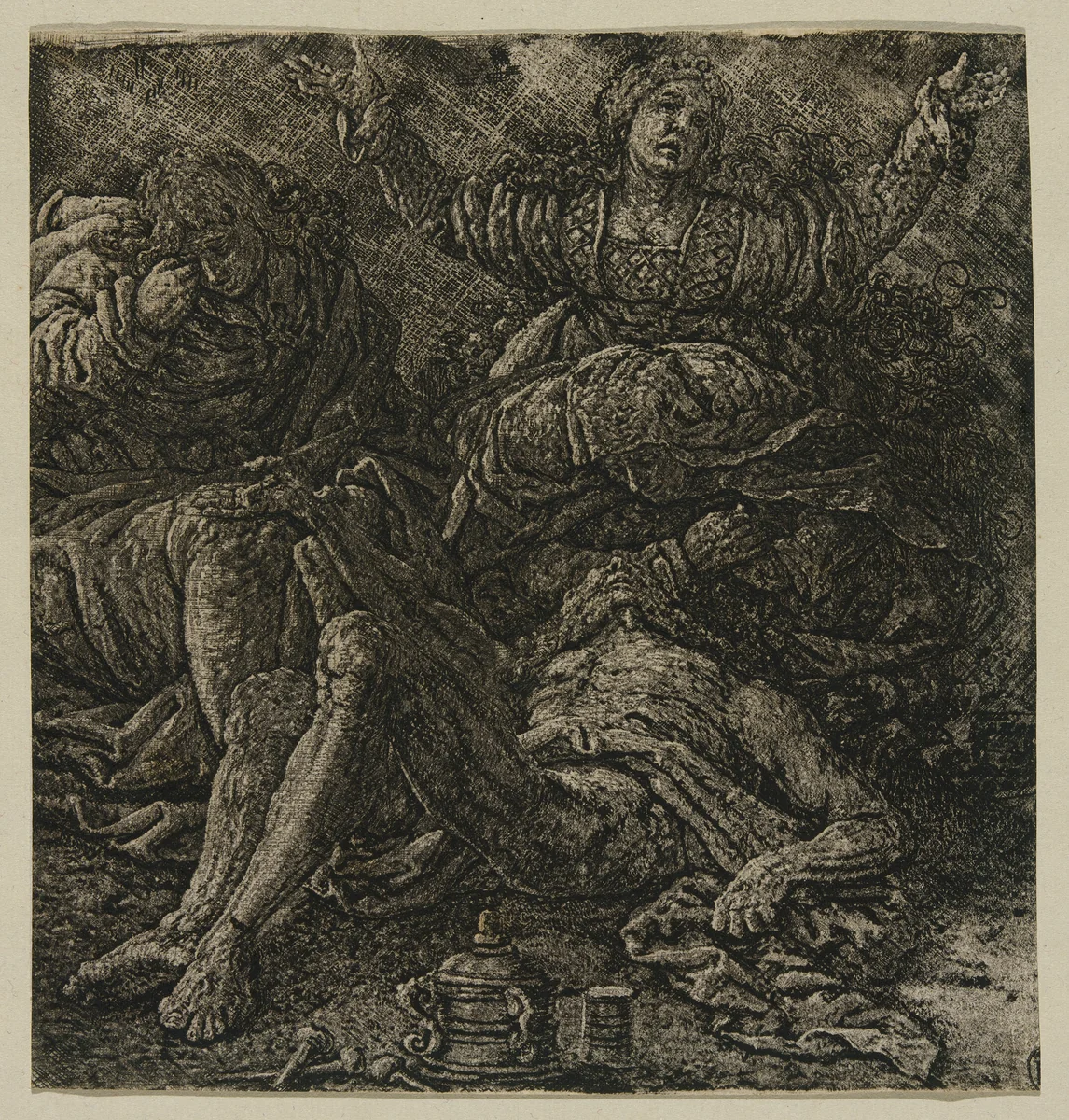 The Lamentation by Hercules Segers, print, 1607