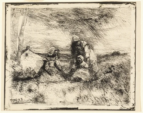 Little Sister by Jean-Baptiste-Camille Corot, print, 1854