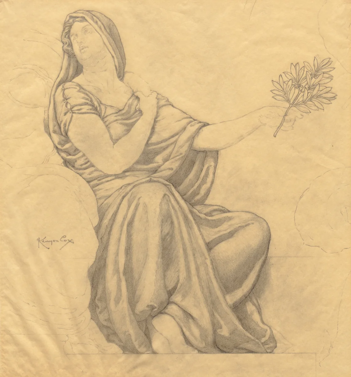 Sketch by Kenyon Cox, drawing, 1912