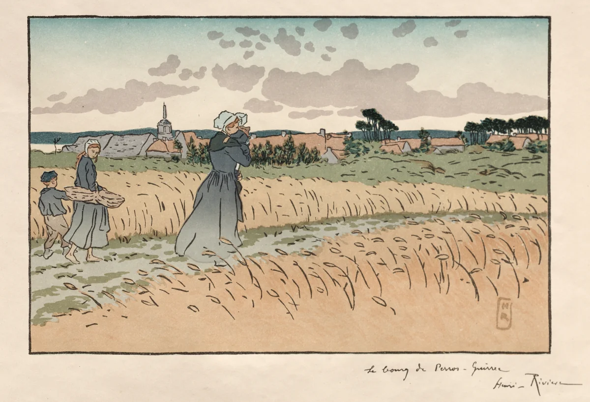 Parisian Landscapes: The Borough of Perros-Guirec by Henri Rivière, print, 1896