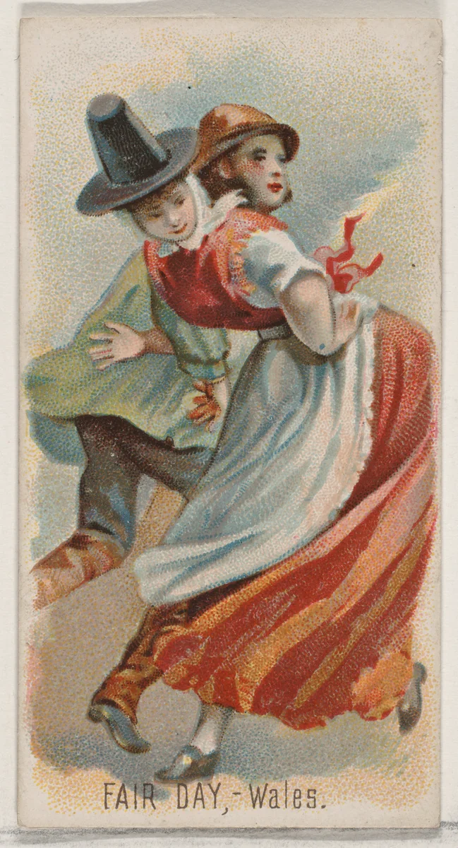 Fair Day, Wales, from the Holidays series (N80) for Duke brand cigarettes by W. Duke, Sons & Co., print, 1890