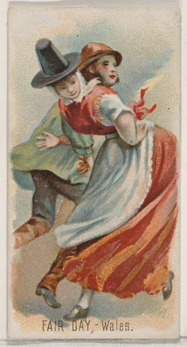 Fair Day, Wales, from the Holidays series (N80) for Duke brand cigarettes by W. Duke, Sons & Co., print, 1890