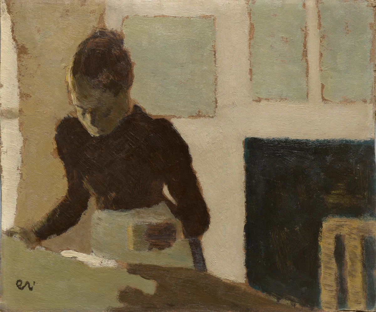 Woman Ironing by Edouard Vuillard, painting, 1892