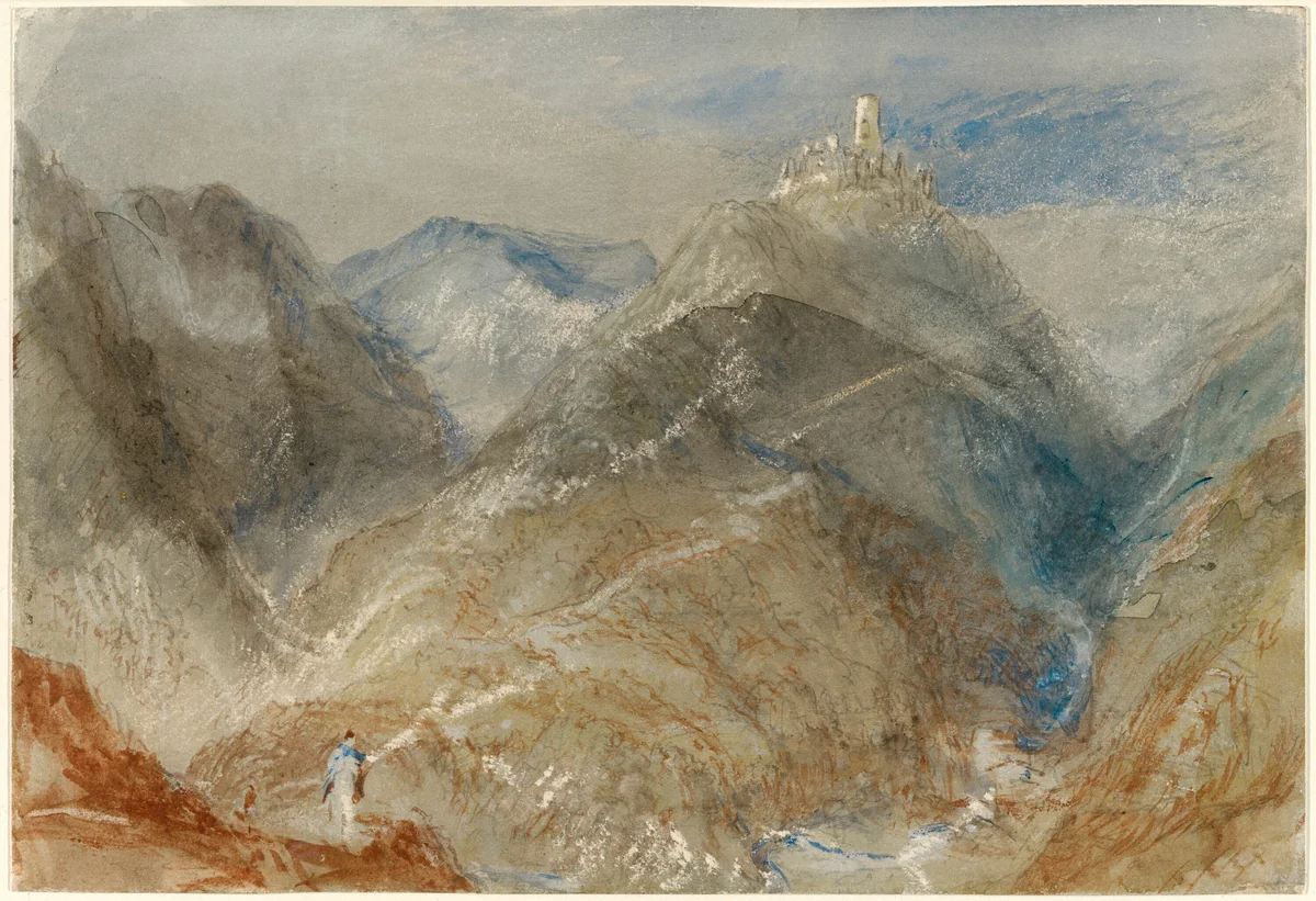 Castle on Height near Geneva by Joseph Mallord William Turner, print, 1836