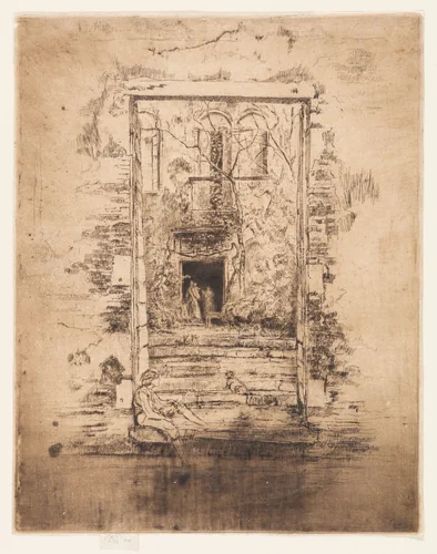 The Garden by James McNeill Whistler, print, 1879-1880