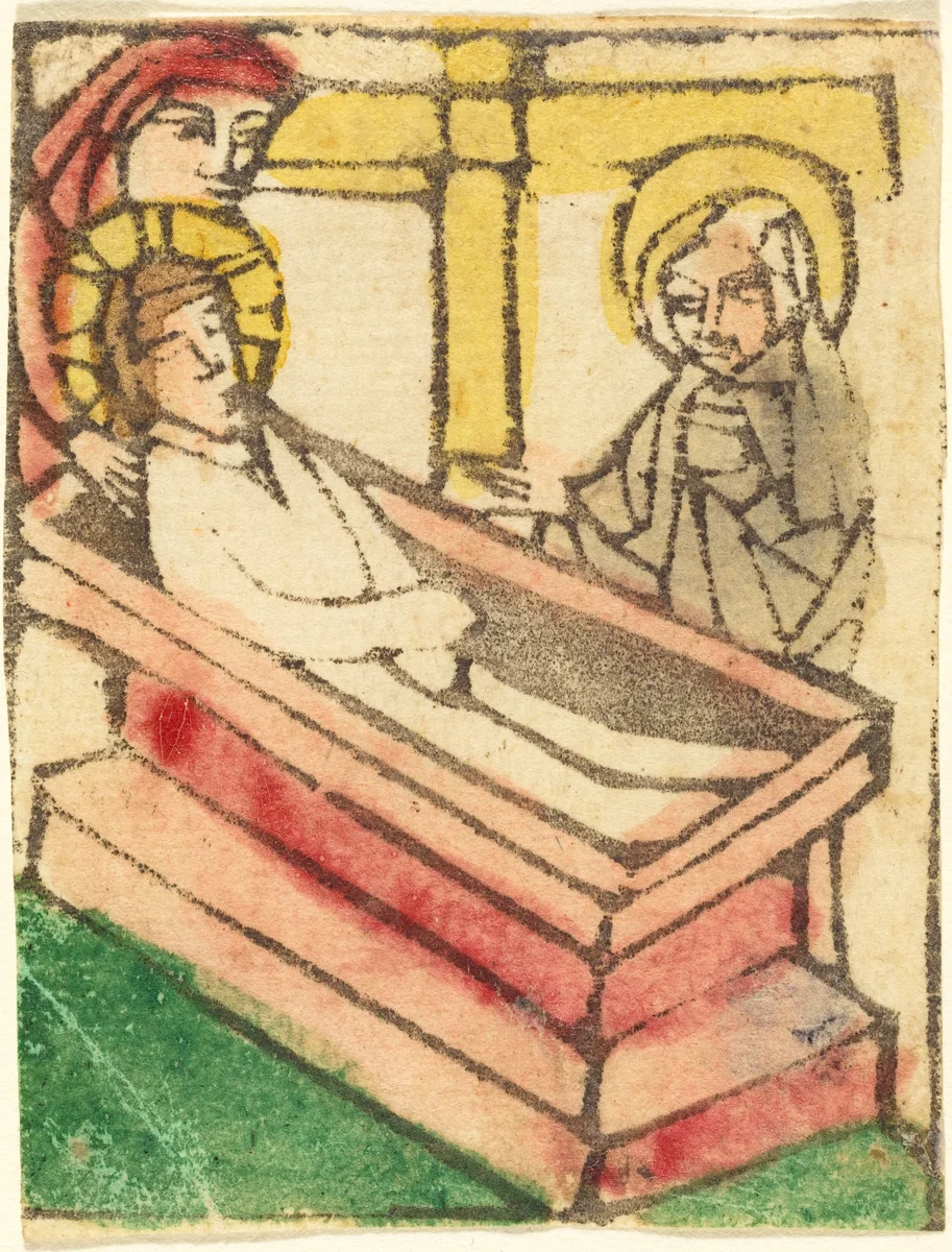 The Entombment by German 15th Century, print, 1425-1450