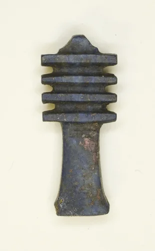 Amulet of a Djed Pillar by Egyptian, metalwork, -664--332
