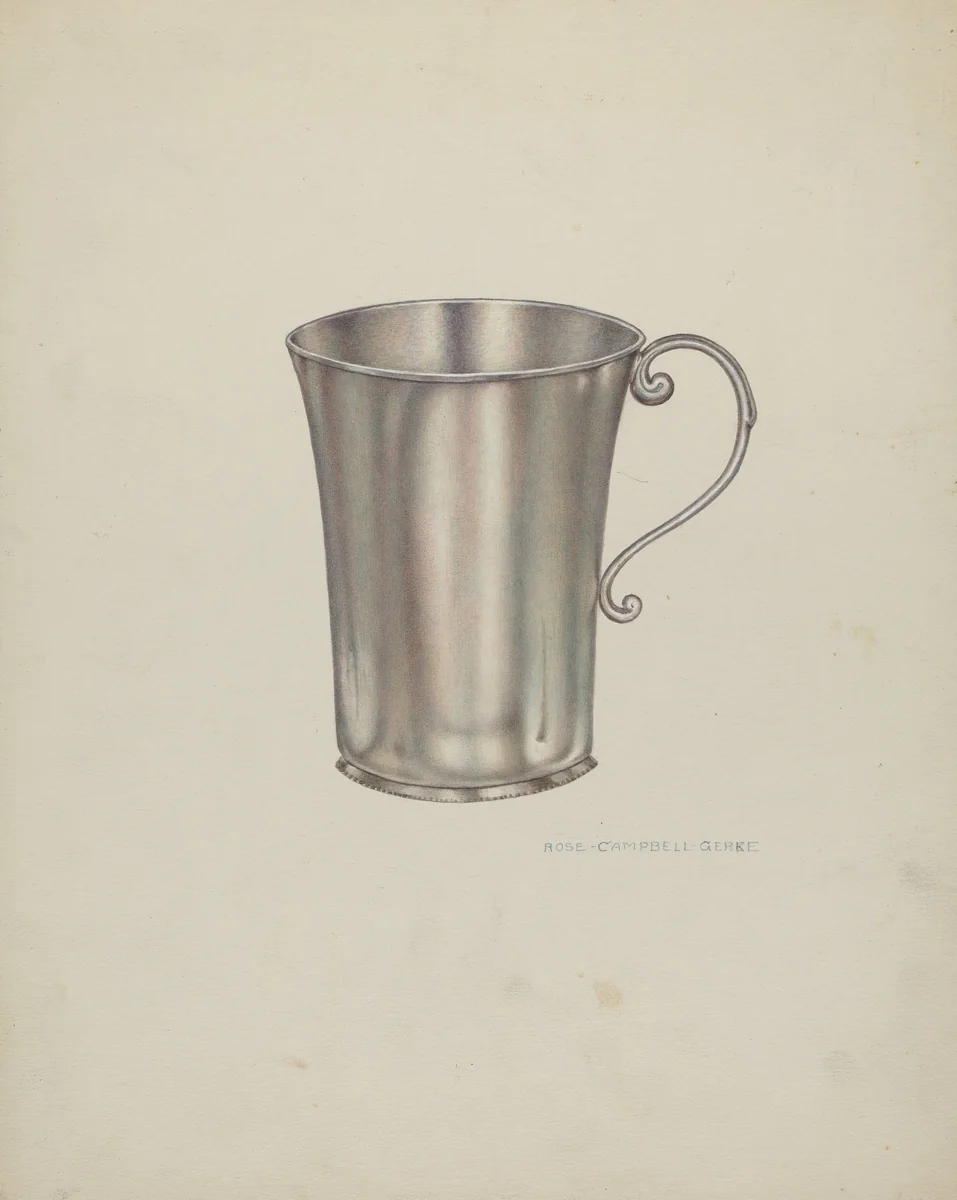 Silver Beaker with Handles by Rose Campbell-Gerke, index of american design, 1939