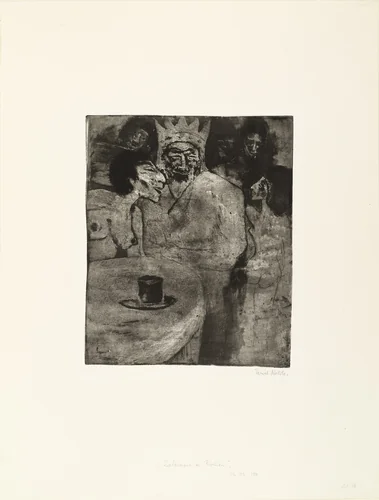 Solomon and His Wives (Salomo und seine Frauen) by Emil Nolde, print, 1911