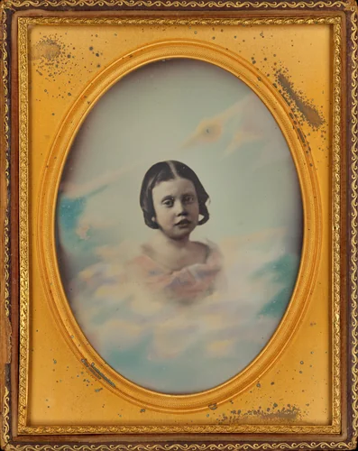 Portrait of a Girl in the Clouds by American 19th Century, photograph, 1850-1859