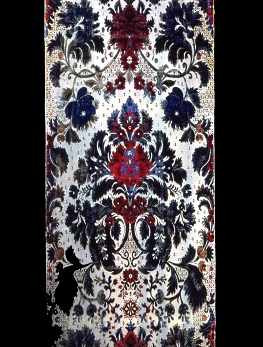 Panel by France, textile, 1870-1890