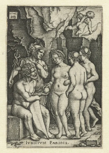 Oordeel van Paris by Unknown, print, 1546
