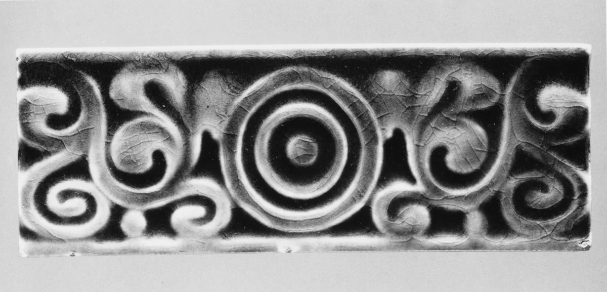 Border Tile by J. and J. G. Low Art Tile Works, artwork, 1881