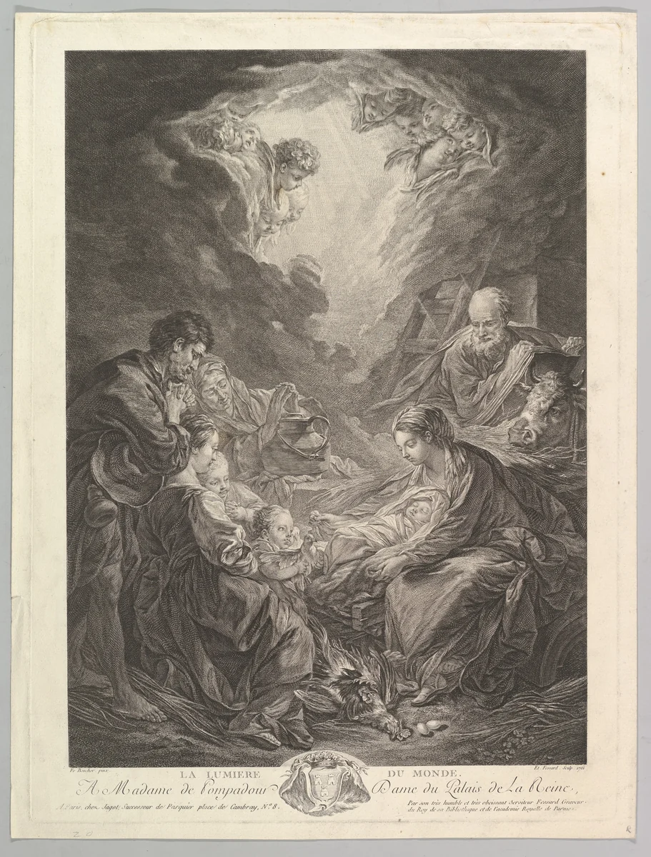 The Light Of The World by Etienne Fessard, print, 1761