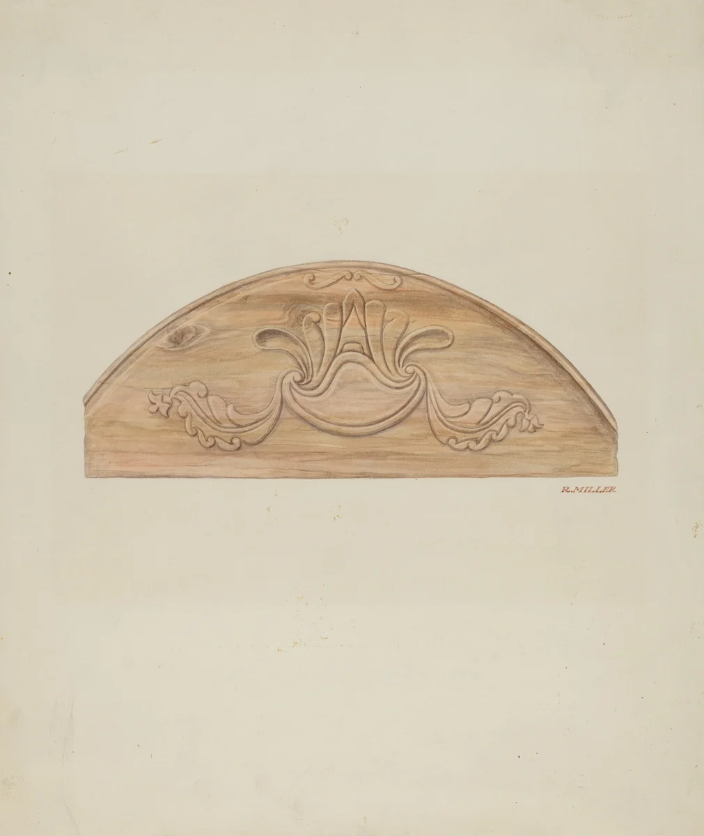 Classical Leaves and Scroll by Randolph F. Miller, index of american design, 1935-1942