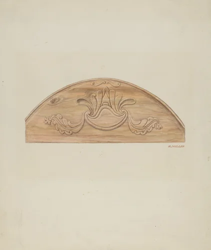 Classical Leaves and Scroll by Randolph F. Miller, index of american design, 1935-1942