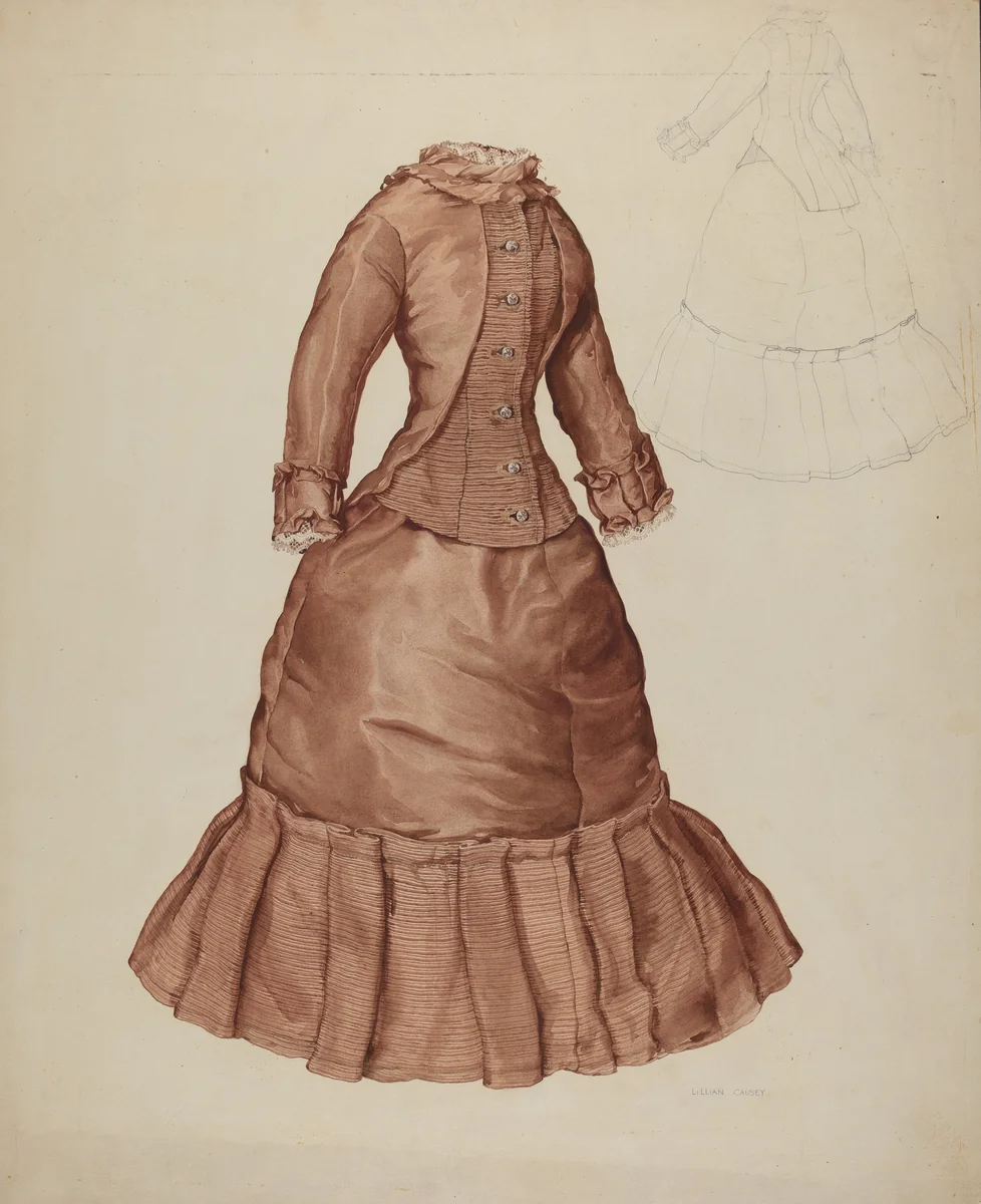 Doll's Dress by Lillian Causey, index of american design, 1938