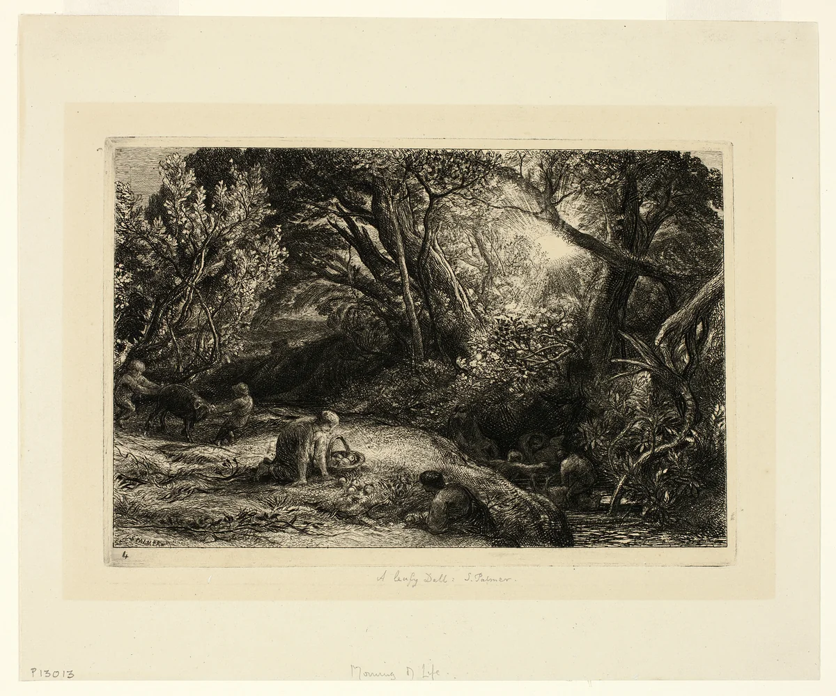 The Morning of Life by Samuel Palmer, print, 1860-1861