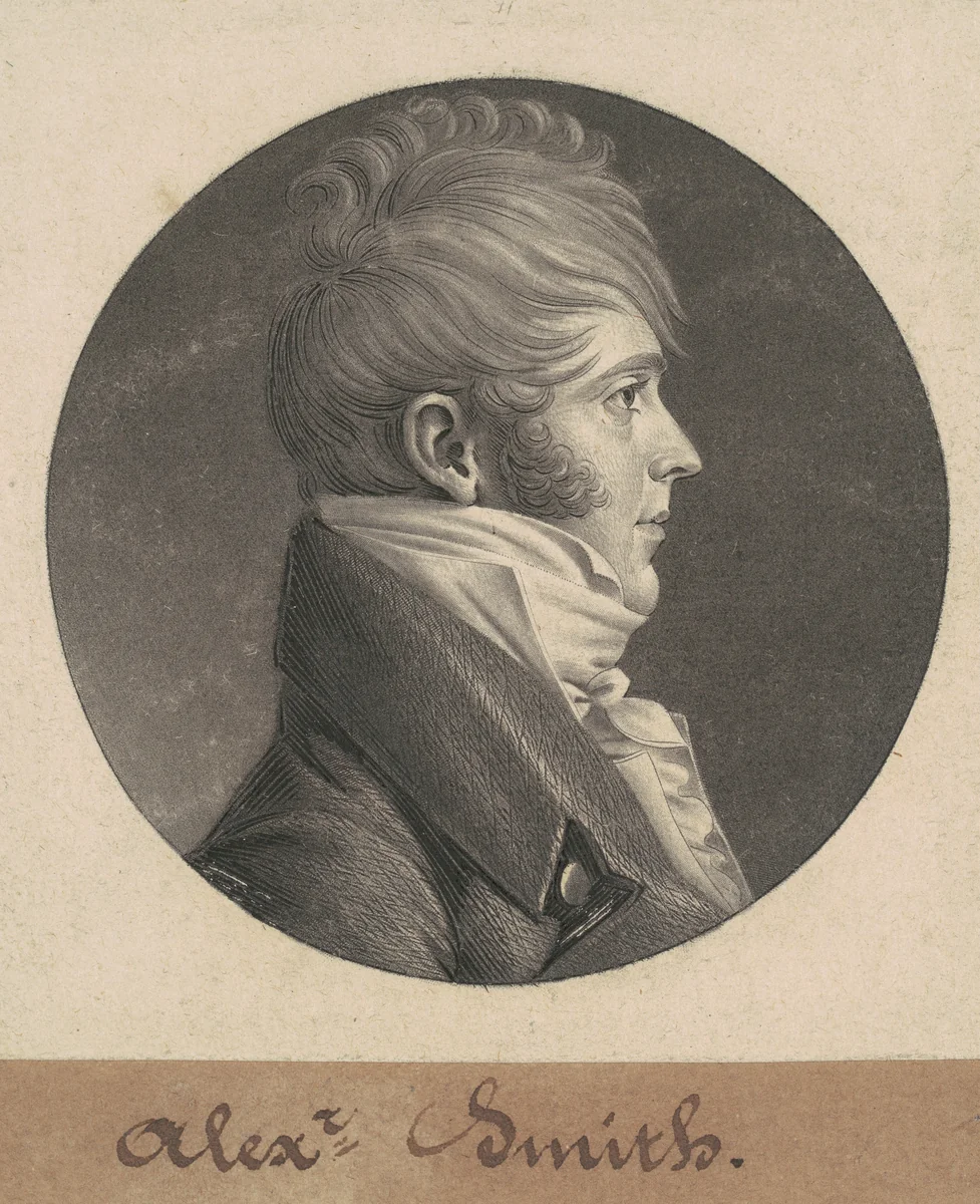 Alexander Smith by Charles B. J. Févret de Saint-Mémin, print, 1804