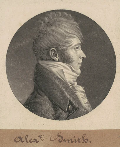 Alexander Smith by Charles B. J. Févret de Saint-Mémin, print, 1804