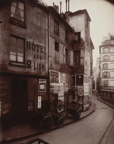 Rue des Ursins by Eugène Atget, photograph, 1923