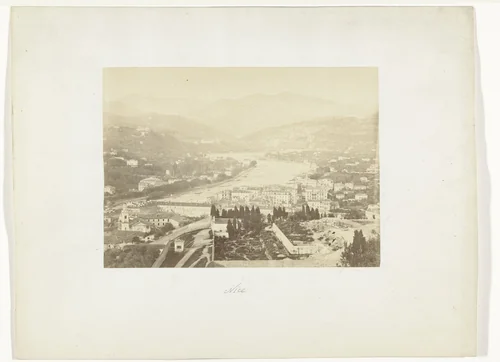 Gezicht op Nice by Louis Crette, photograph, 1861-1862