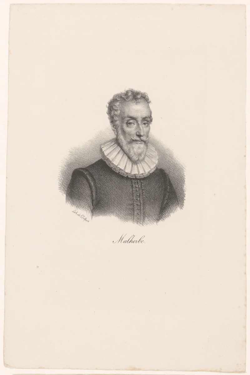 Portret van François de Malherbe by anonymous, print, 1818-1842