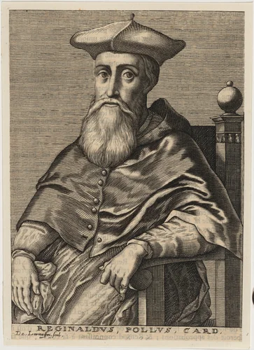 Cardinal Reginald Pole, Archbishop of Canterbury by Nicolas de Larmessin IV, print, 1729