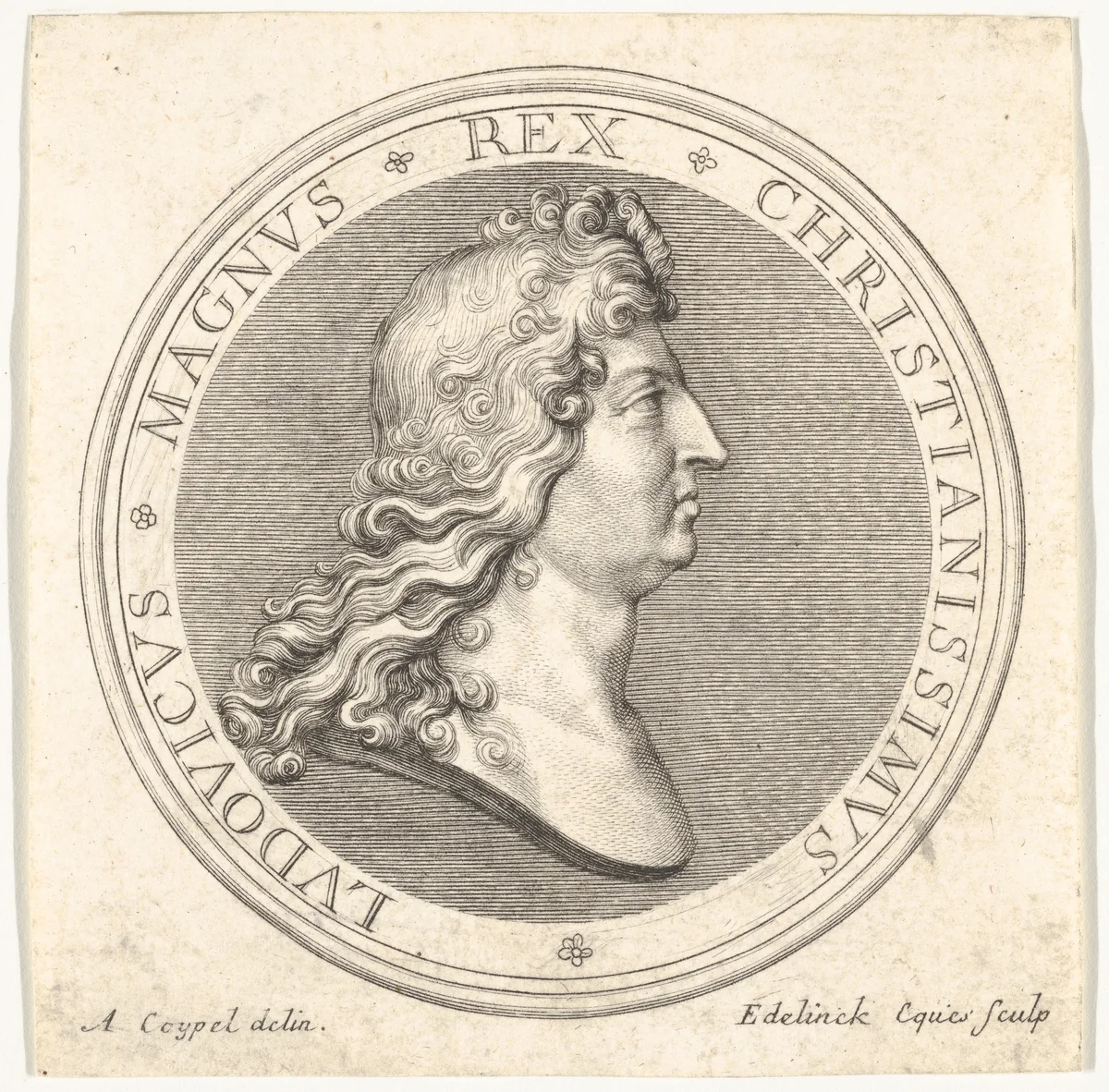 Medal by Gérard Edelinck, print, 1640-1707