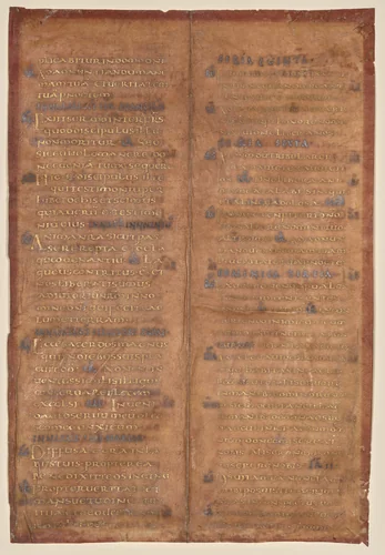 Bifolium Excised from a Carolingian Gradual (recto) by Unknown, manuscript, 830-860