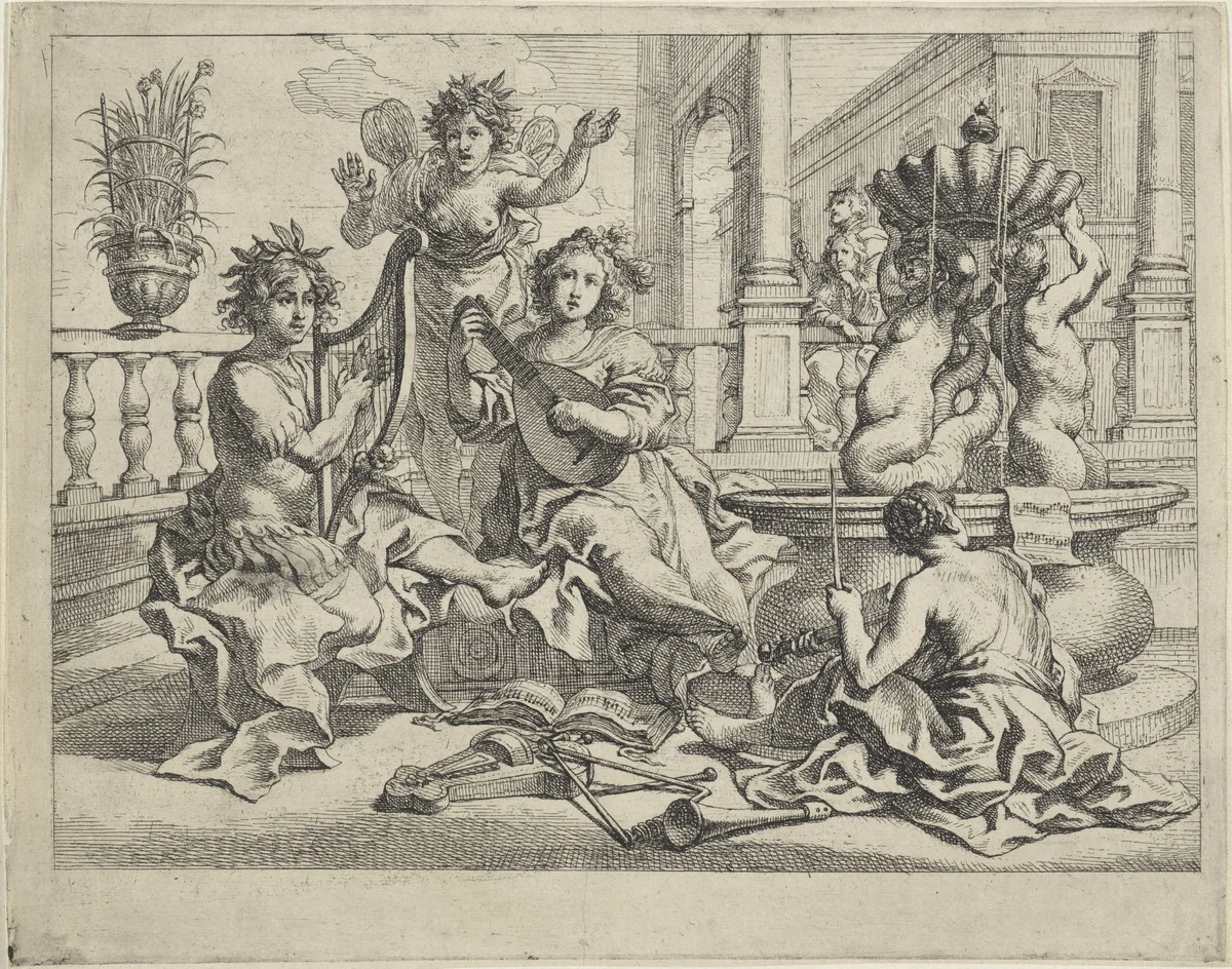 Musica by Cornelis Schut, print, 1618-1655