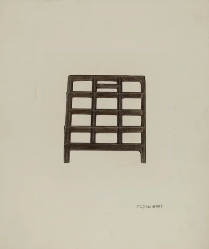 Trivet by F.C. Davenport, index of american design, 1941