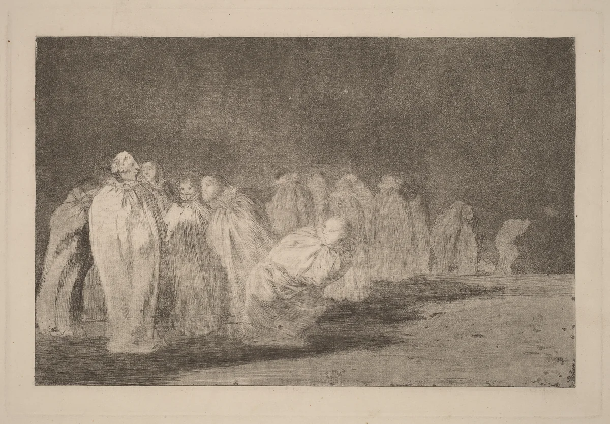 Los ensacados (The Men in Sacks) by Francisco Goya, print, 1816