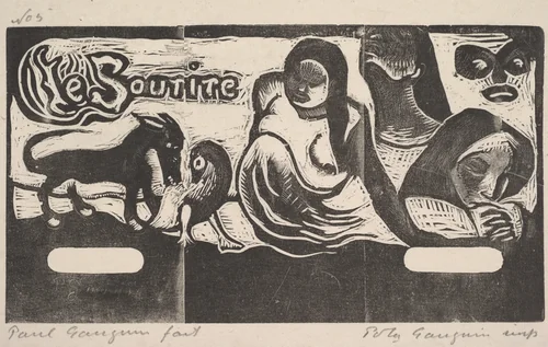 Le Sourire by Paul Gauguin, print, 1899