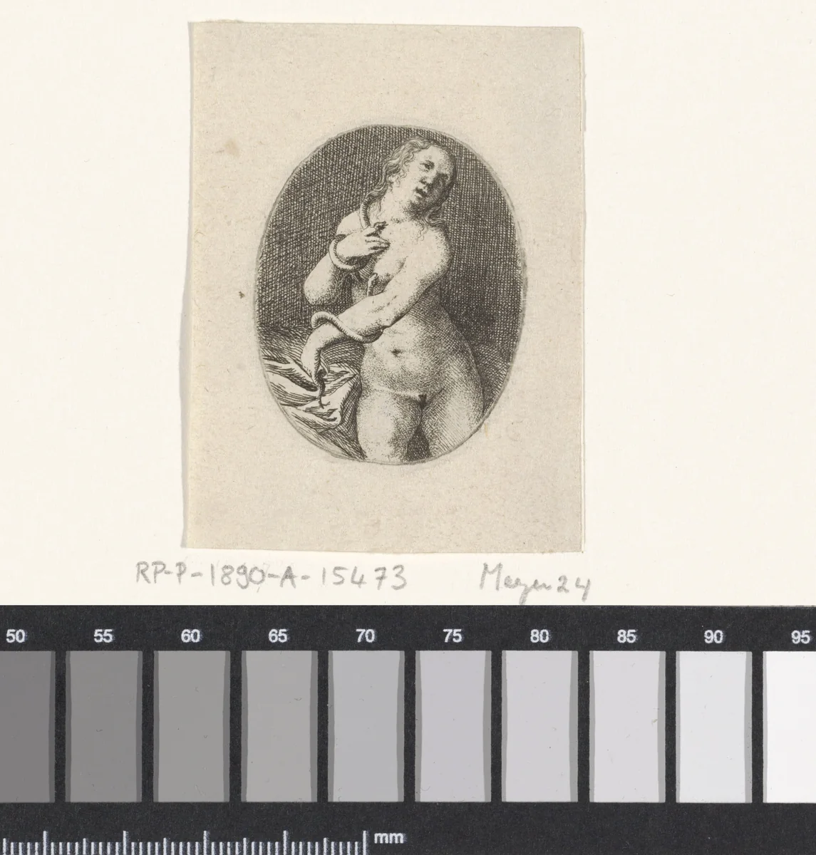 Cleopatra by Willem Basse, print, 1633-1672