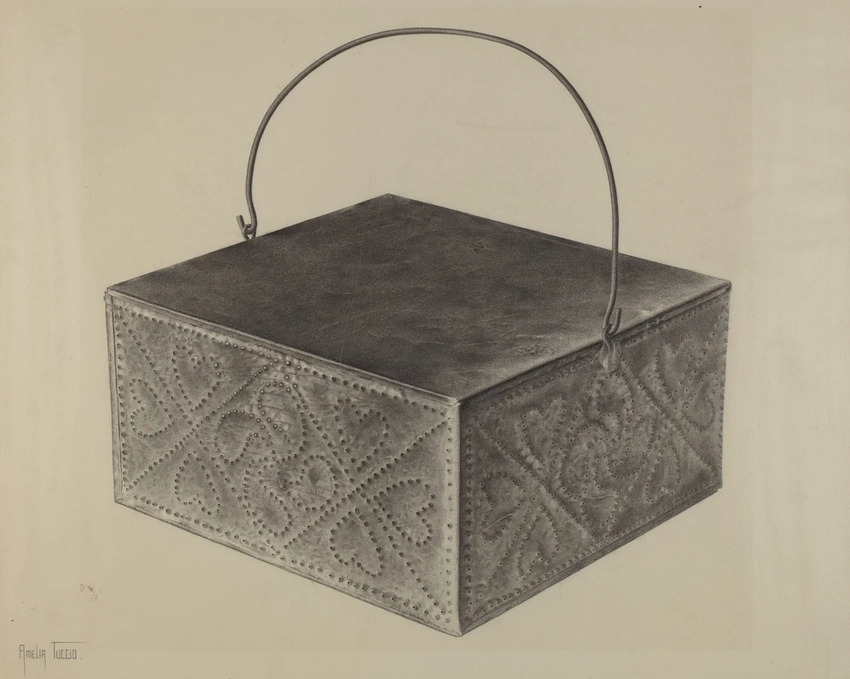 Pa. German Foot Warmer by Amelia Tuccio, index of american design, 1935-1942