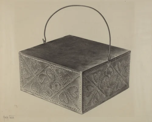 Pa. German Foot Warmer by Amelia Tuccio, index of american design, 1935-1942