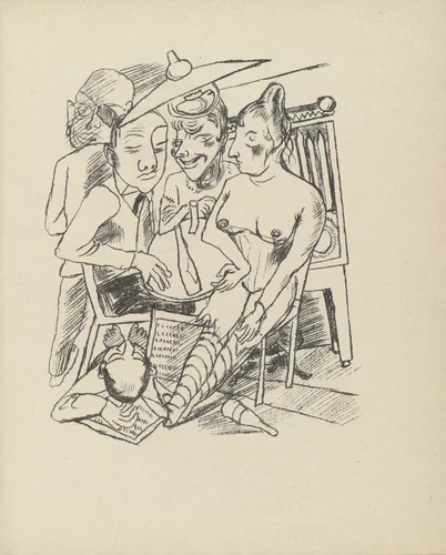 City Night (Stadtnacht) (plate 2) from Stadtnacht (City Night) by Max Beckmann, illustrated book, 1921