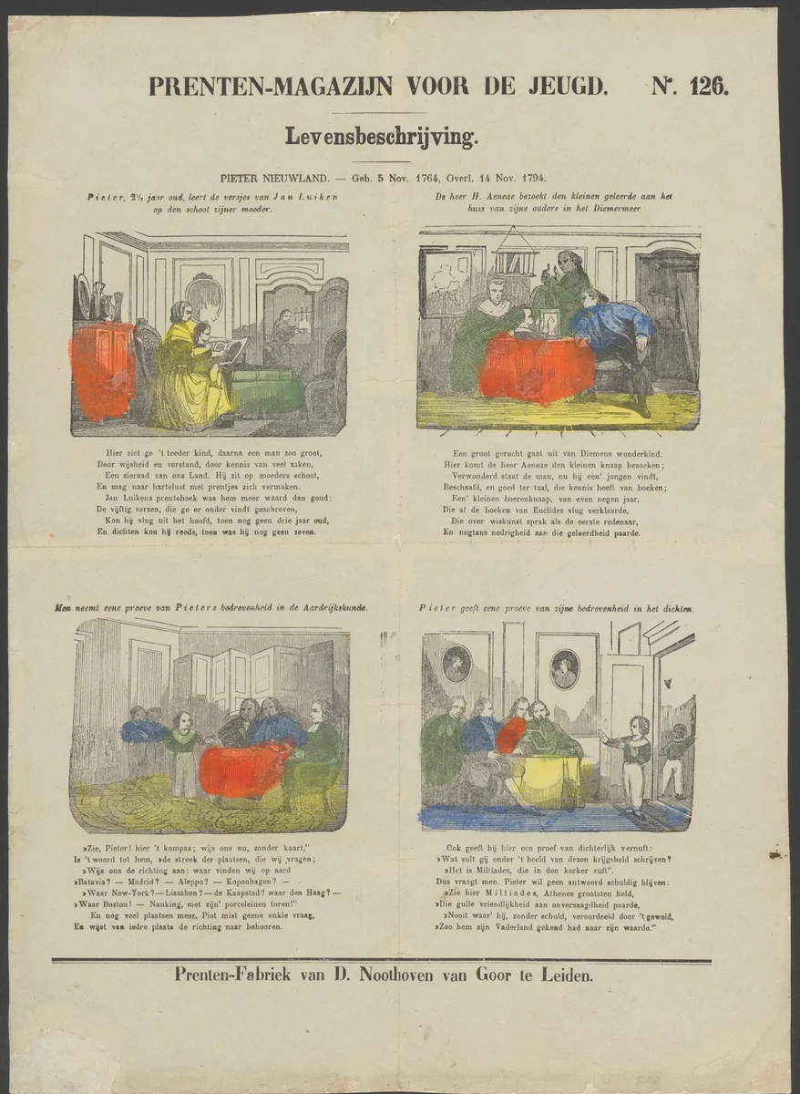 Pieter Nieuwland by anonymous, print, 1850-1881